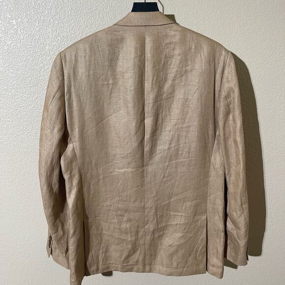 TALLIA Beige Linen Blazer - Picture 2 of 7